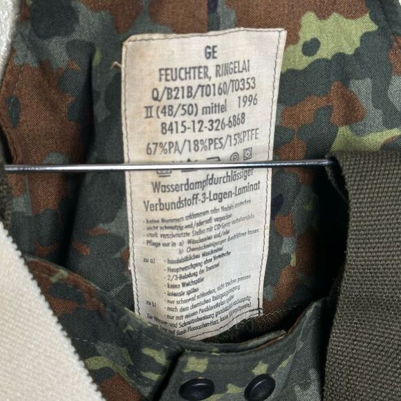 Bundeswehr Flecktarn Moisture Protection Pants Size 38 - Picture 7 of 7